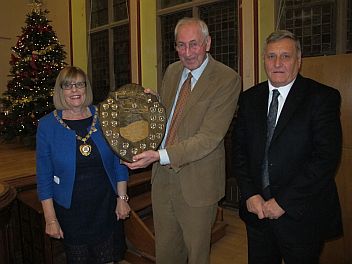 Andrew Wright receiving the CPDC James Attwood Shield